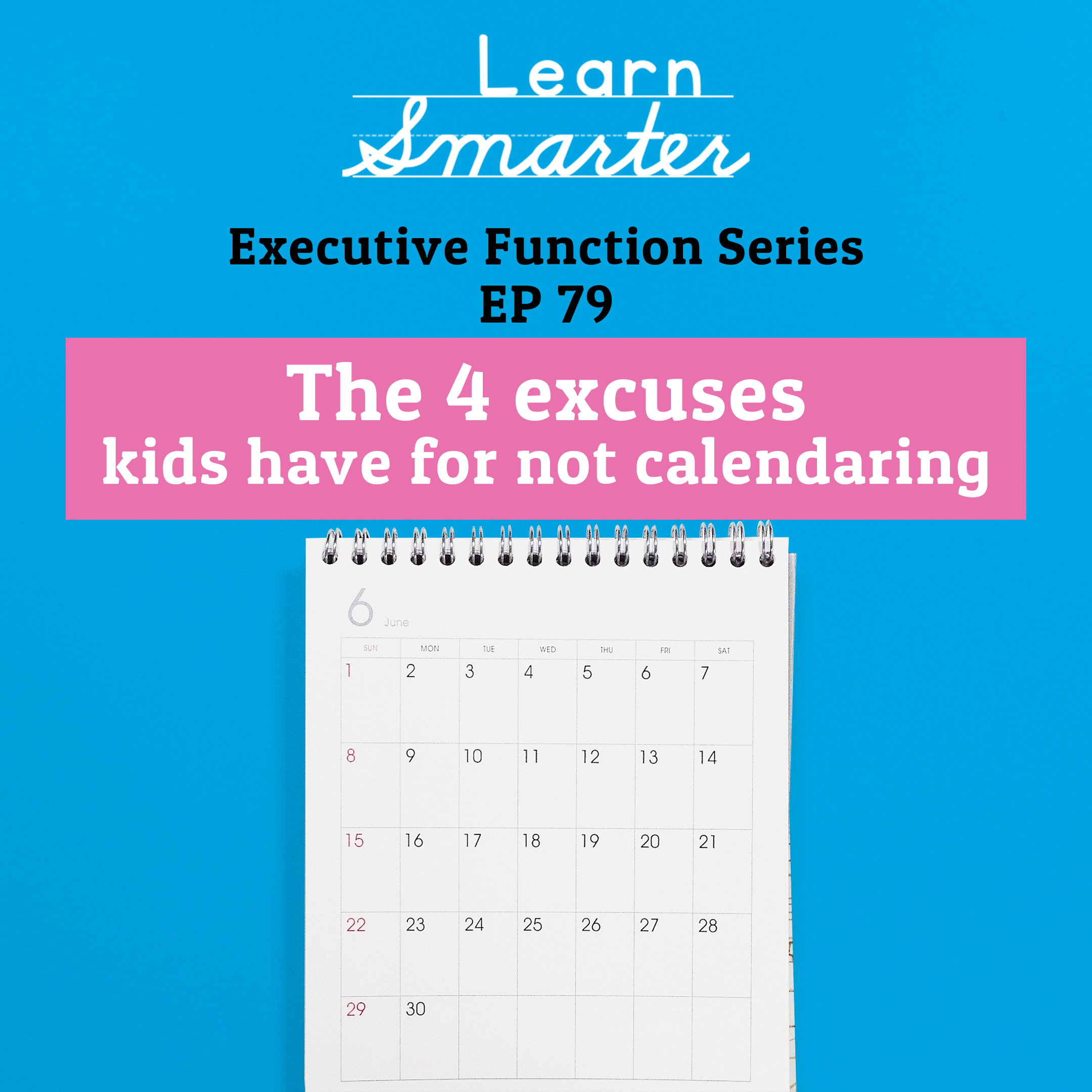 79: The 4 excuses kids have for not calendaring (Executive Function Series)