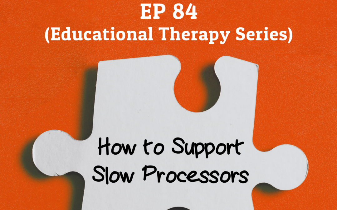 84: How to Support Slow Processors (Educational Therapy Series)