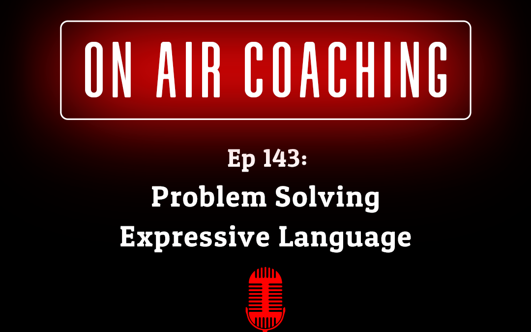 143: Problem Solving Expressive Language with listener Rachel (On-air coaching call)