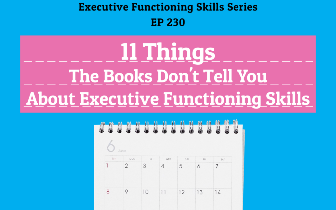 230: 11 Things the Books Don’t Tell You About Executive Functioning Skills (Executive Functioning Skills Series)