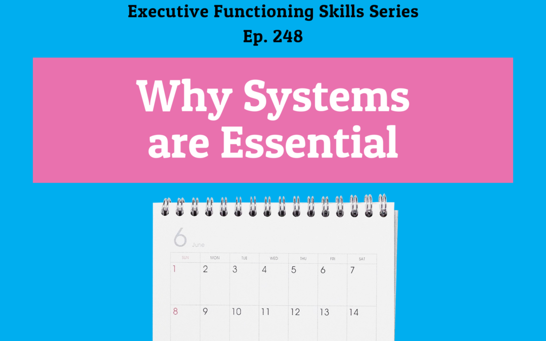 248: Why Systems are Essential (Executive Functioning Series)