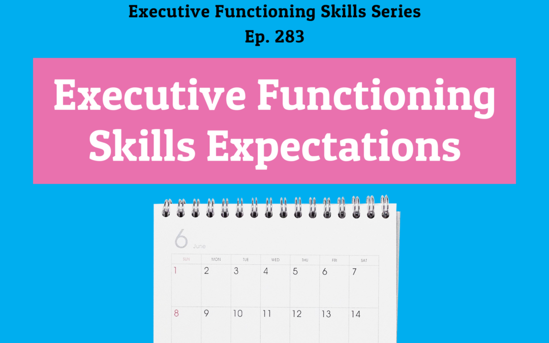 283: Executive Functioning Skills Expectations (Executive Functioning Series)