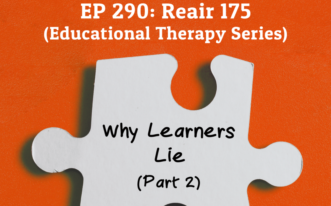 290: Re-Air 175: What to do About Learners Who Lie (Part 2) (Educational Therapy Series)