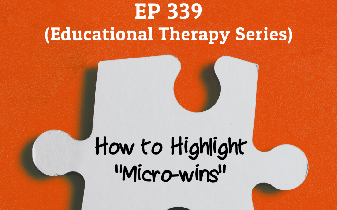 339: How to Highlight “Micro-wins” (Educational Therapy Series)