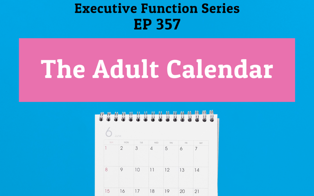 357: The Adult Calendar (Executive Functioning Series)