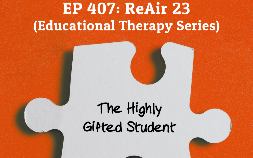 407: Re-air: The Highly Gifted Student (Educational Therapy Series)